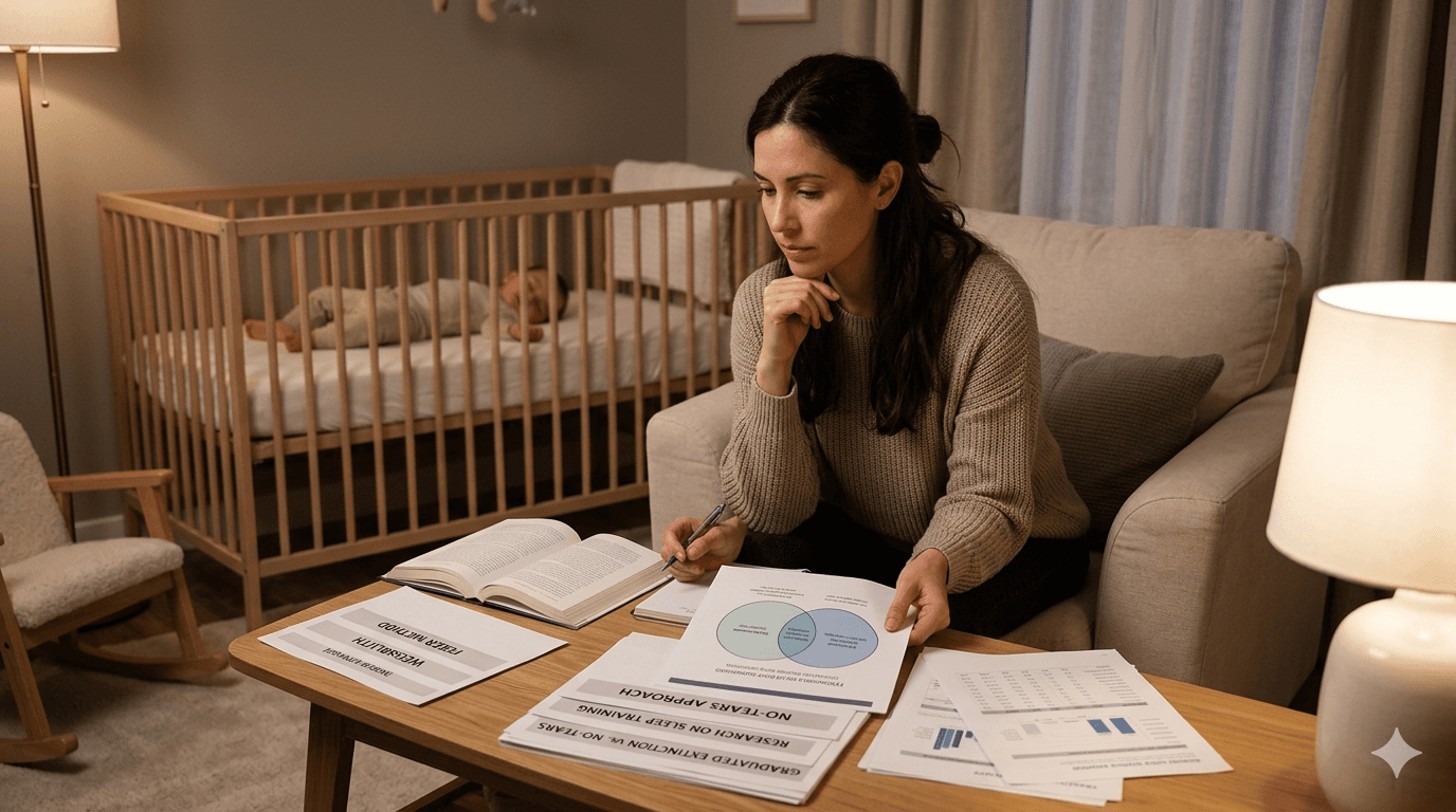 Baby Sleep Training Methods Compared: Ferber, Weissbluth, No-Tears & What the Research Actually Says