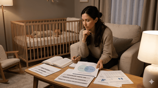 background cover of Baby Sleep Training Methods Compared: Ferber, Weissbluth, No-Tears & What the Research Actually Says