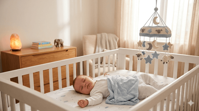 background cover of 'The Complete Guide to Baby Sleep Cycles (0–12 Months): What’s Normal and What’s Not'