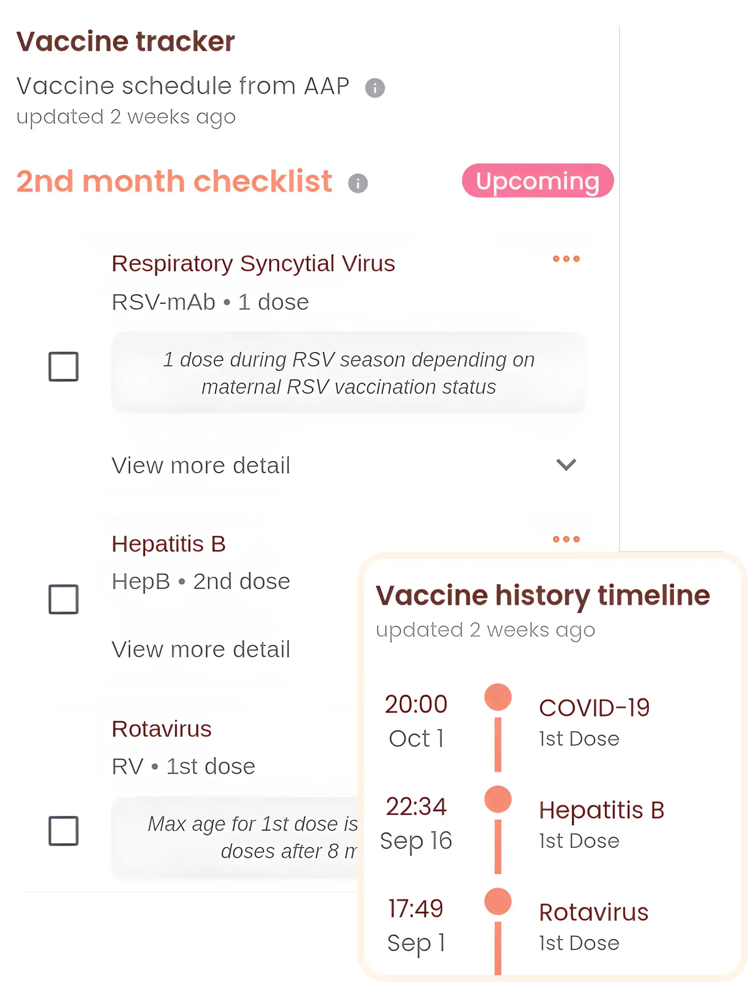 Vaccine Tracker Feature Preview